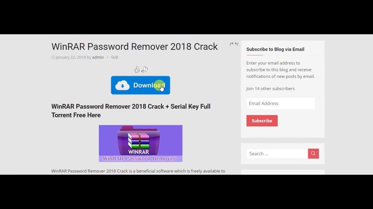 winrar password remover with serial key free download